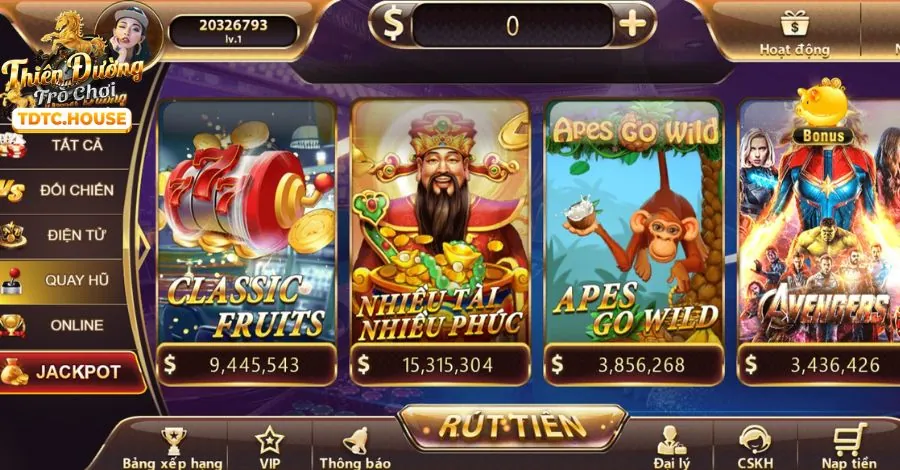 Chọn phiên bản ứng dụng Android hoặc iOS
